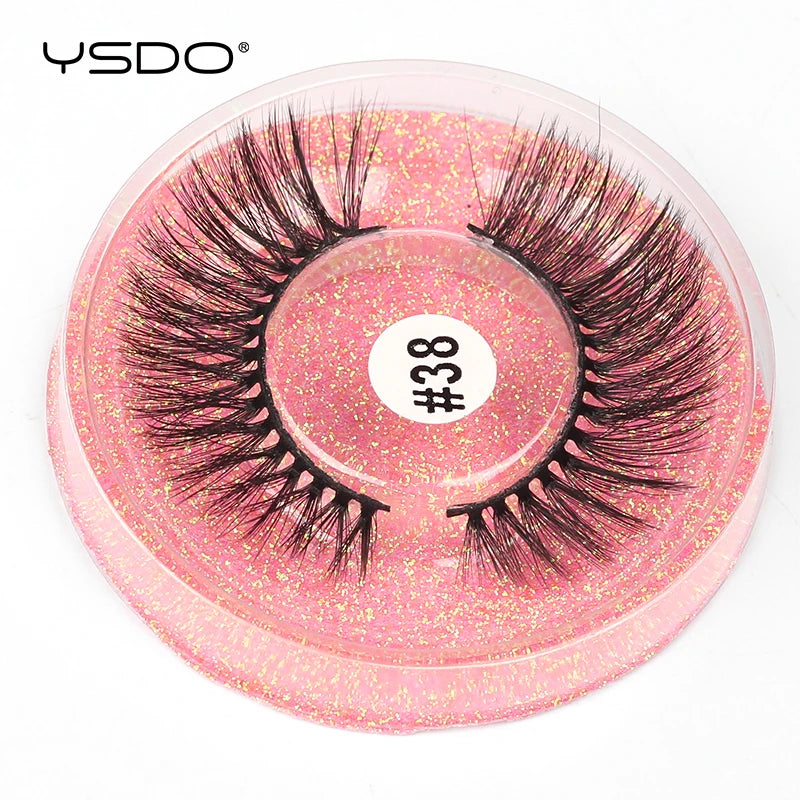 YSDO 1 Pair 3D Mink Lashes Cruelty Free Eyelashes Makeup Maquillaje False Eyelashes Fluffy Fake Lashes Thick Faux Cils Maquiagem