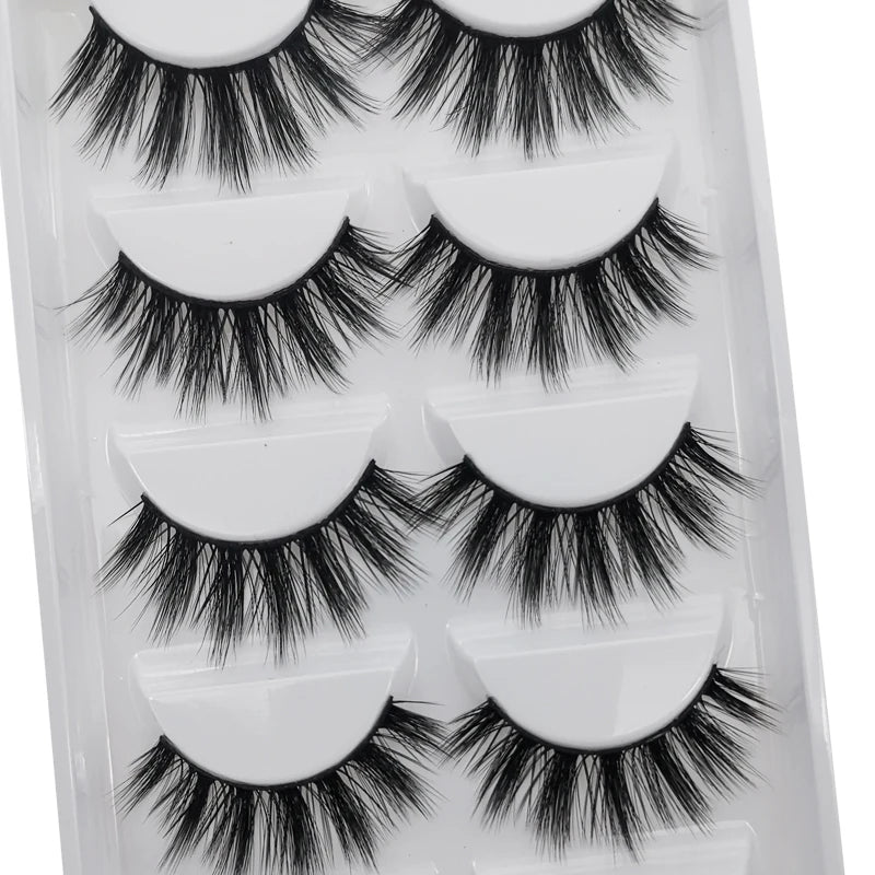 YSDO 3/5 Pairs 3D Mink EyeLashes Natural Hair False EyeLashes Long 100% Dramatic Eye MakeupFake Lashes Fluffy Cilios Lashes G803