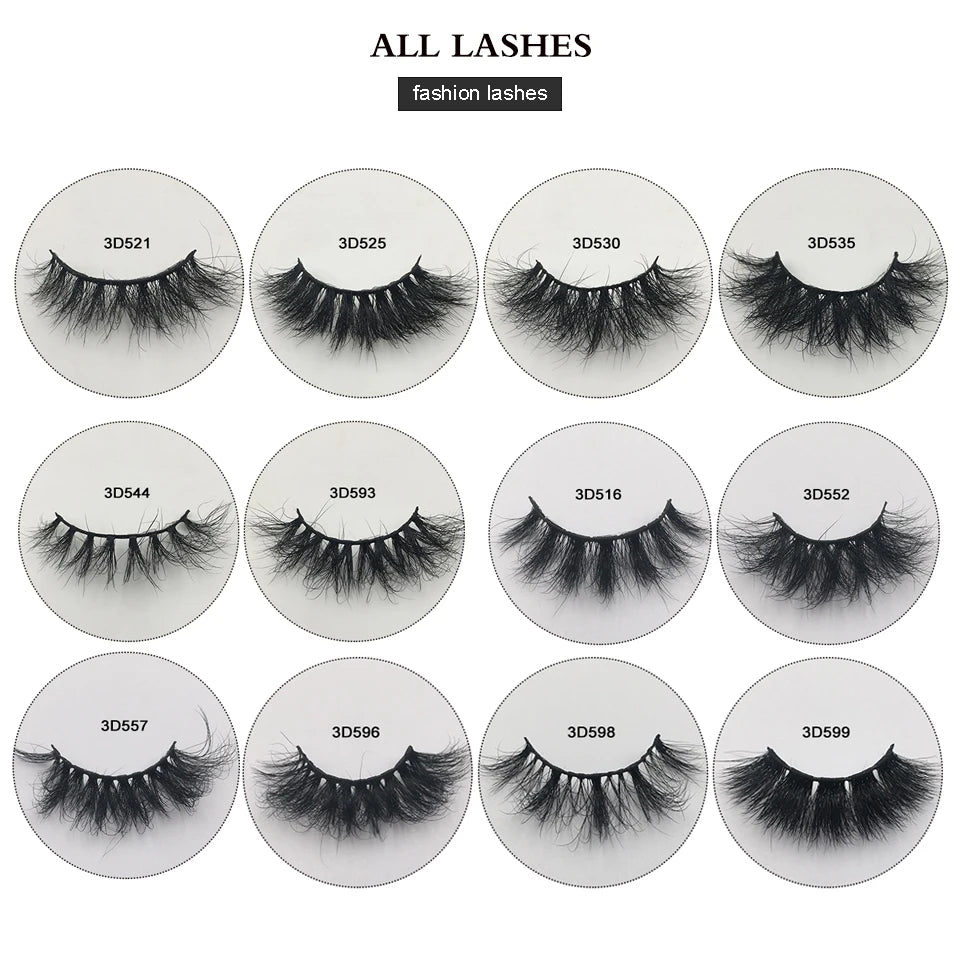 RED SIREN Fluffy Eyelashes 10mm-18mm 3d Mink Eyelashes Handmade Soft Volume Natural Lashes Maquillaje Lash Vendors False Lashes