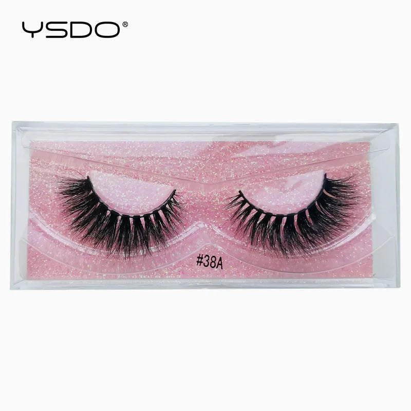 YSDO 1 Pair 3D Mink Lashes Cruelty Free Eyelashes Makeup Maquillaje False Eyelashes Fluffy Fake Lashes Thick Faux Cils Maquiagem