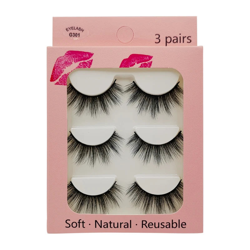 SHIDISHANGPIN Mink Lashes 2/30/50/100 Boxes 3D Eyelashes Luxury Dramatic Volume 3D False Eyelashes Extension Maquiagem