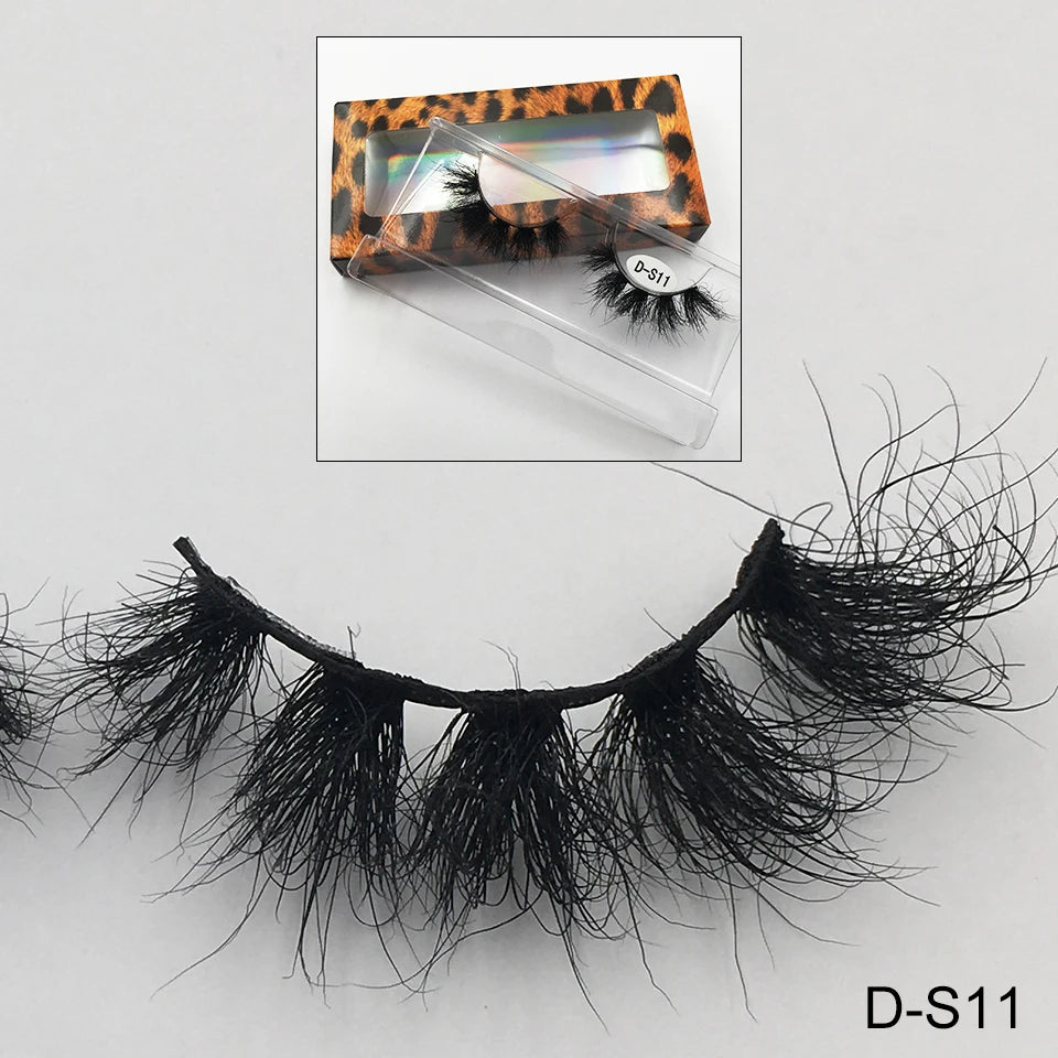 Cruelty Free Fluffy Mink Eyelashes High Quality C/D Curl Soft Wispy Volume Strip Lashes Natural Mink Lashes