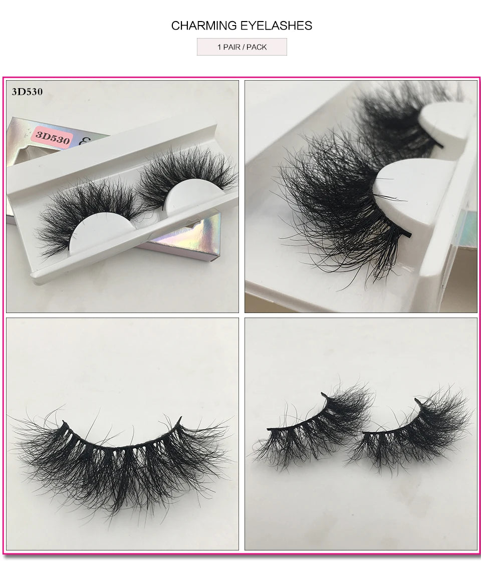 RED SIREN Fluffy Eyelashes 10mm-18mm 3d Mink Eyelashes Handmade Soft Volume Natural Lashes Maquillaje Lash Vendors False Lashes