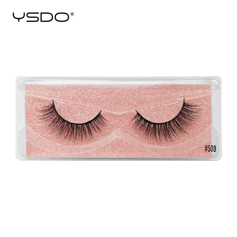 YSDO 1 Pair 3D Mink Lashes Cruelty Free Eyelashes Makeup Maquillaje False Eyelashes Fluffy Fake Lashes Thick Faux Cils Maquiagem