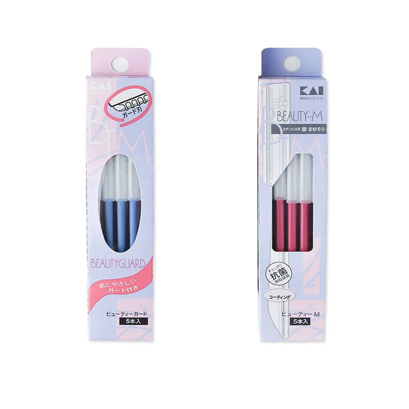 5pcs Eyebrow Scraper Razor Sets Women's Makeup Beauty Eyebrows Hair Removal Steel Blade Safety Facial Eyebrow Epilator Trimmer