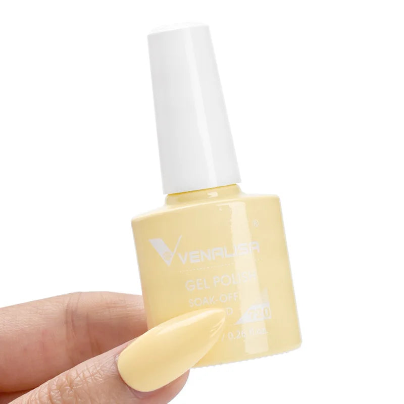 VENALISA 7.5ml Nail Gel Polish VIP4 HEMA Free Semi Permanent Soak off UV LED Nail Gel Varnish Full Coverage Nail Gel Lacquer