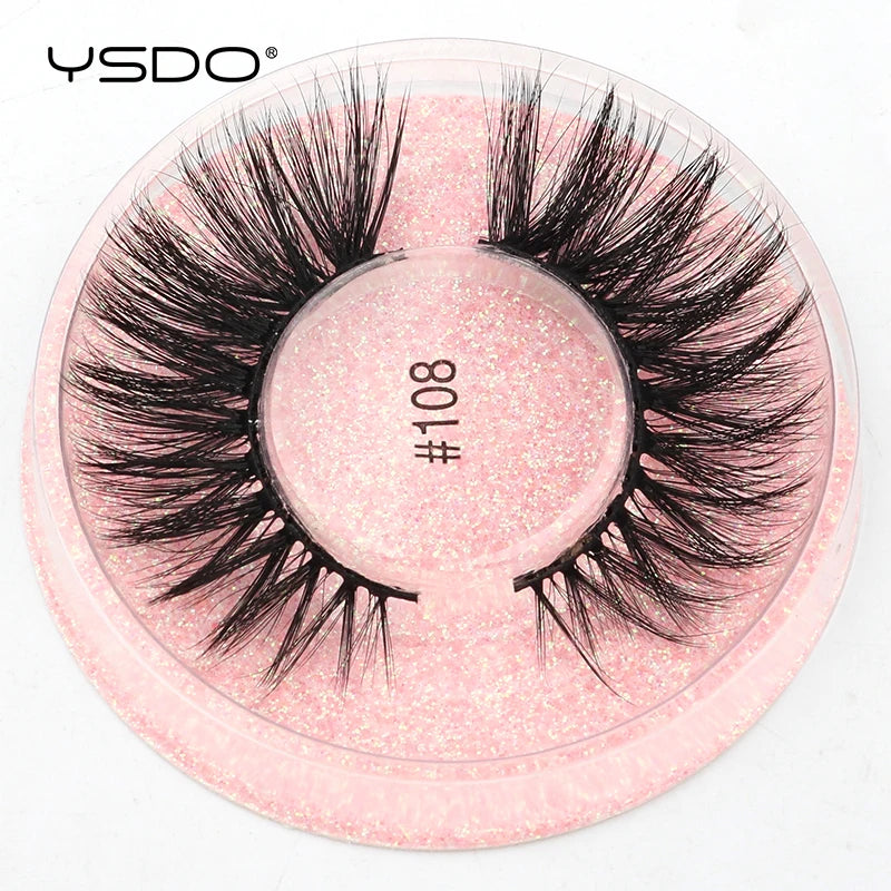 YSDO 1 Pair 3D Mink Lashes Cruelty Free Eyelashes Makeup Maquillaje False Eyelashes Fluffy Fake Lashes Thick Faux Cils Maquiagem
