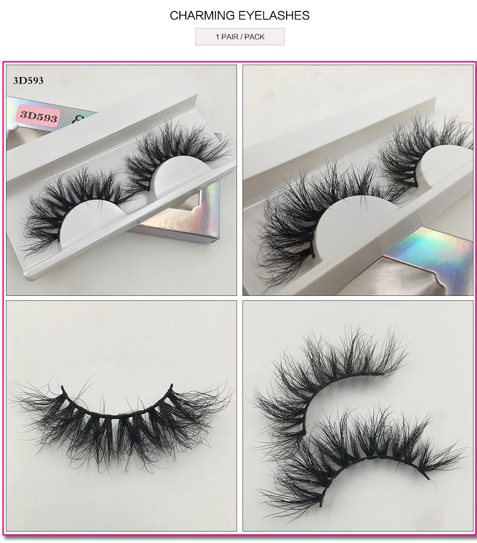 RED SIREN Fluffy Eyelashes 10mm-18mm 3d Mink Eyelashes Handmade Soft Volume Natural Lashes Maquillaje Lash Vendors False Lashes