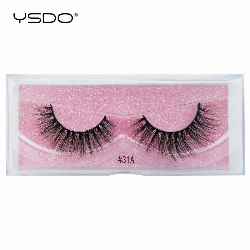 YSDO 1 Pair 3D Mink Lashes Cruelty Free Eyelashes Makeup Maquillaje False Eyelashes Fluffy Fake Lashes Thick Faux Cils Maquiagem