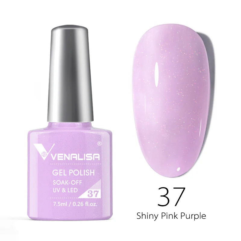 VENALISA 7.5ml Nail Gel Polish VIP4 HEMA Free Semi Permanent Soak off UV LED Nail Gel Varnish Full Coverage Nail Gel Lacquer