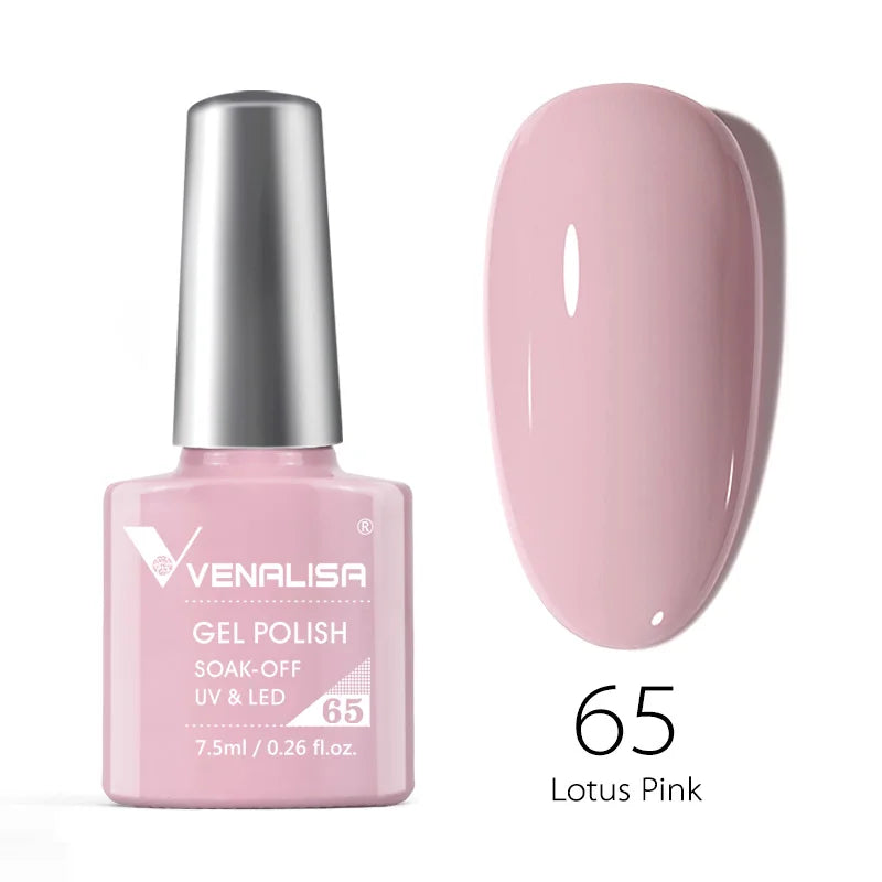 VENALISA 7.5ml Nail Gel Polish VIP4 HEMA Free Semi Permanent Soak off UV LED Nail Gel Varnish Full Coverage Nail Gel Lacquer