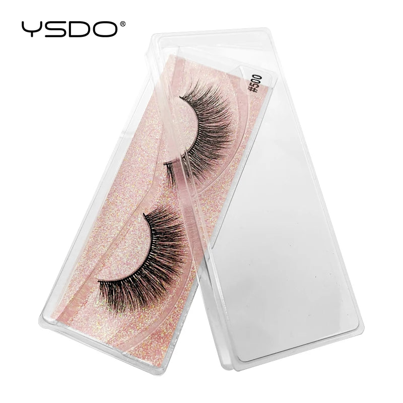 YSDO 1 Pair 3D Mink Lashes Cruelty Free Eyelashes Makeup Maquillaje False Eyelashes Fluffy Fake Lashes Thick Faux Cils Maquiagem
