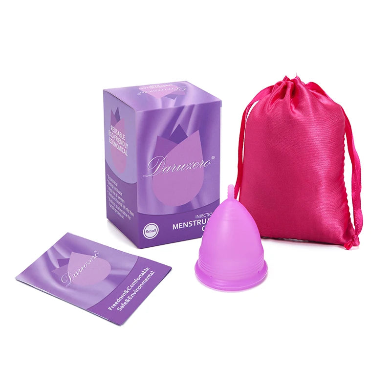 2pcs Medical Grade Silicone Menstrual Cup Menstrual Cup Menstrual Collector Feminine Hygiene Period Cup for Menstrual Period