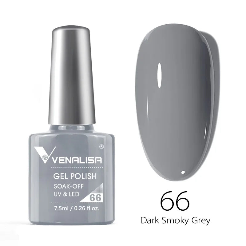 VENALISA 7.5ml Nail Gel Polish VIP4 HEMA Free Semi Permanent Soak off UV LED Nail Gel Varnish Full Coverage Nail Gel Lacquer