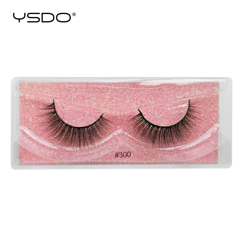 YSDO 1 Pair 3D Mink Lashes Cruelty Free Eyelashes Makeup Maquillaje False Eyelashes Fluffy Fake Lashes Thick Faux Cils Maquiagem