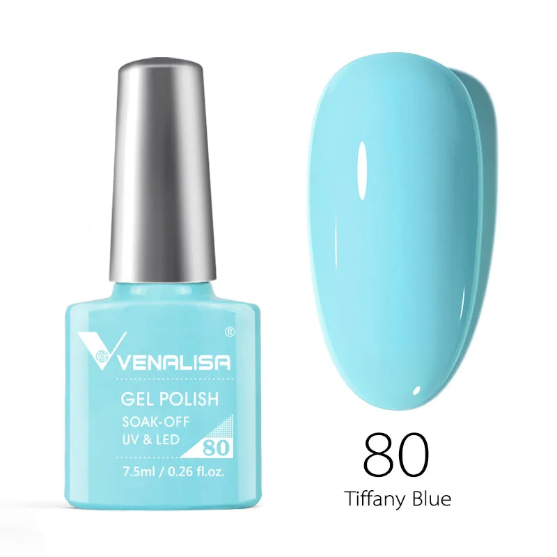 VENALISA 7.5ml Nail Gel Polish VIP4 HEMA Free Semi Permanent Soak off UV LED Nail Gel Varnish Full Coverage Nail Gel Lacquer