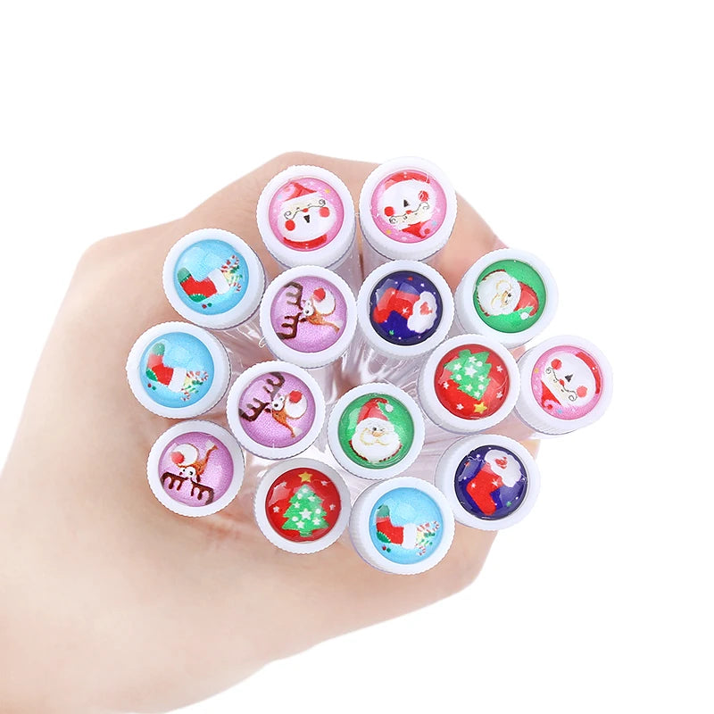 Christmas Drill Reusable Eyebrow Brush Tube Disposable Eyelash Eyebrow Brush Makeup Brushes Lash Accesories Replace Dust-proof