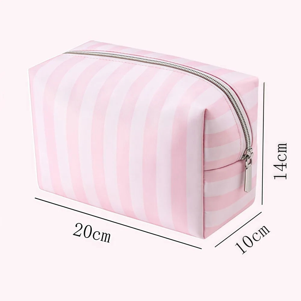 Large Capacity Handheld Makeup Bag Portable Oxford Cloth Cosmetic Storage Bag Minimalist Style Travel Design Wash Bags