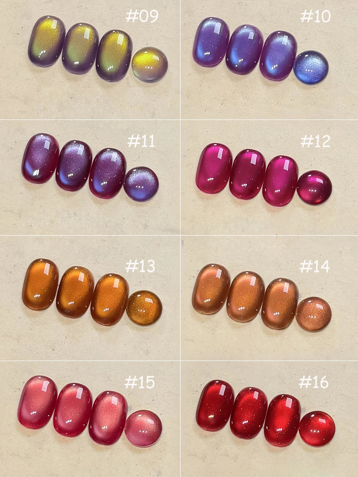 WS 10ML 6 Colors Shine Red Winter Christmas Cat Magnetic Gel Nail Polish Sparkling Glitter Semi Permanent Soak Off UV Gel
