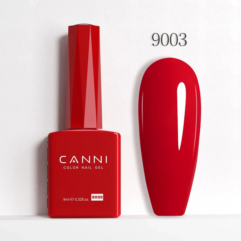 CANNI Christmas Color Gel Polish 9ml Hema Free TPO Free Nail Gel Polish Winter Colors Semi Permanent Gel Super Texture Brush