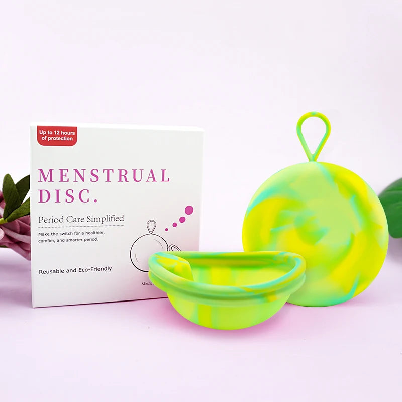 Soft Silicone Lady Cup Reusable certified Disc Accessories Bowls With Storage Case Kit Women Health Care Feminine Hygiene
