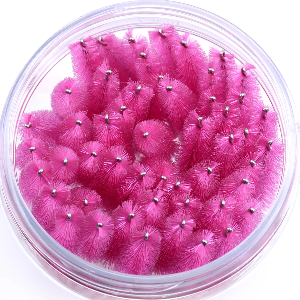50pcs Crystal Eyelash Brushes With Contianer Disposable Lash Mascara Wands In Case Micro Makeup Applicators  Beauty Tools