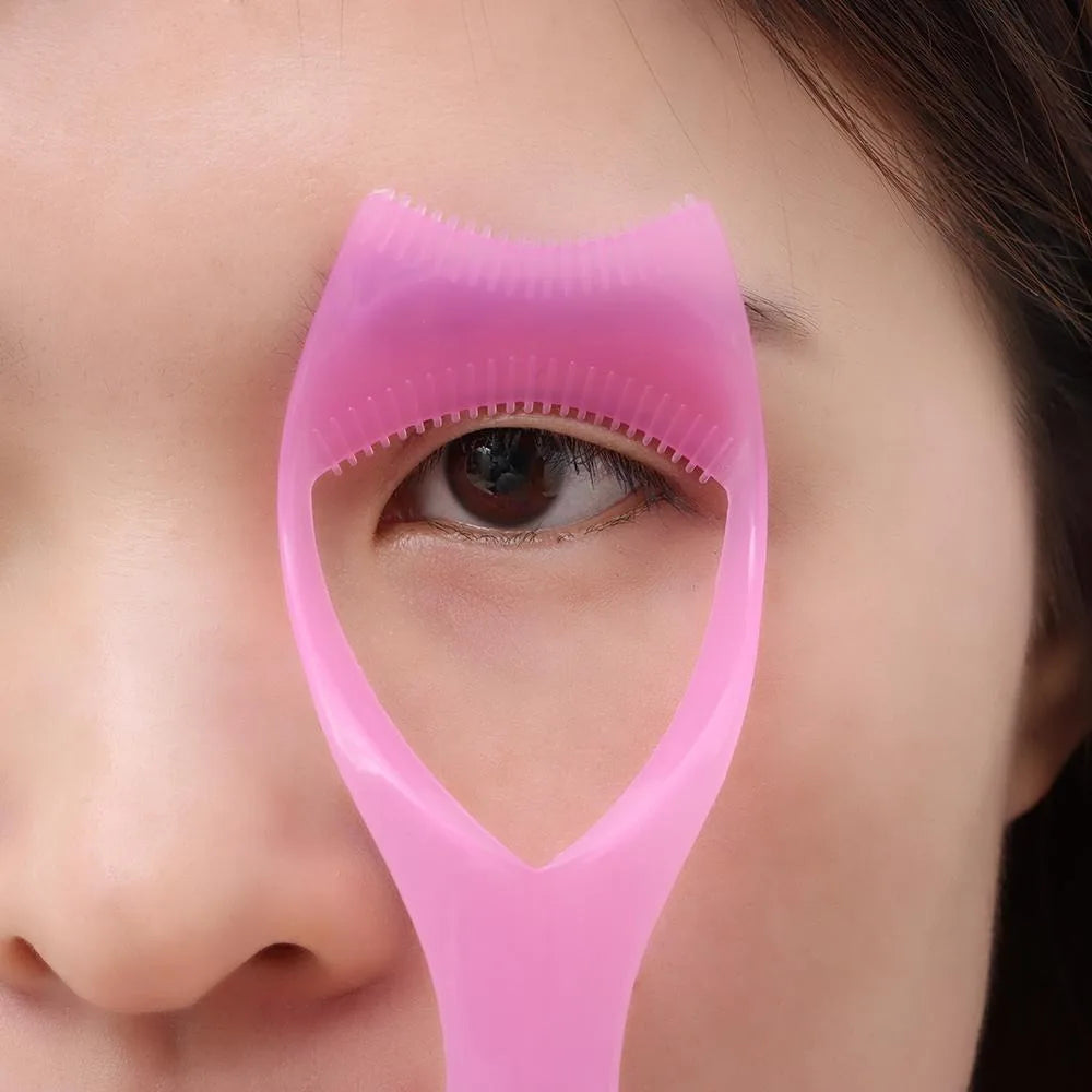 Eyeliner Assistant 3-In-1 Eyelash Comb Template Protect Eyes Crystal Mascara Shield Cosmetic Guide 3 In1 Eyelashes Tools