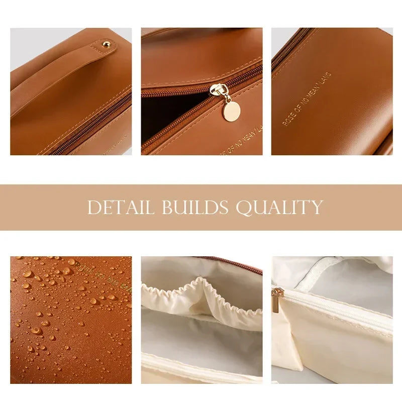New Arrival Large Capacity Makeup Bag for Women, Perfect for Daily Storage and Travel, Simple and Elegant Design Travel Bags