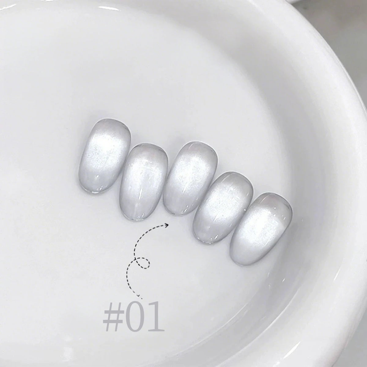 MN 12ML Autumn And Winter Ice Transparent Jelly Boiled Water Cat Eye Gel Nail Polish Perfect For Christmas Halloween White Nail