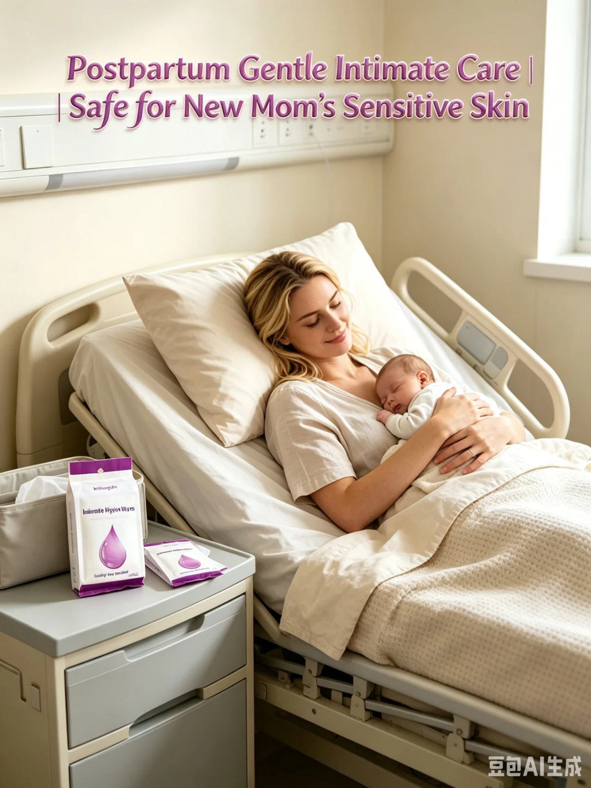 Feminine Intimate Wipes; Intimate Cleaning and Antibacterial Use Outdoors; Individually Wrapped for Easy Carrying and Storage.