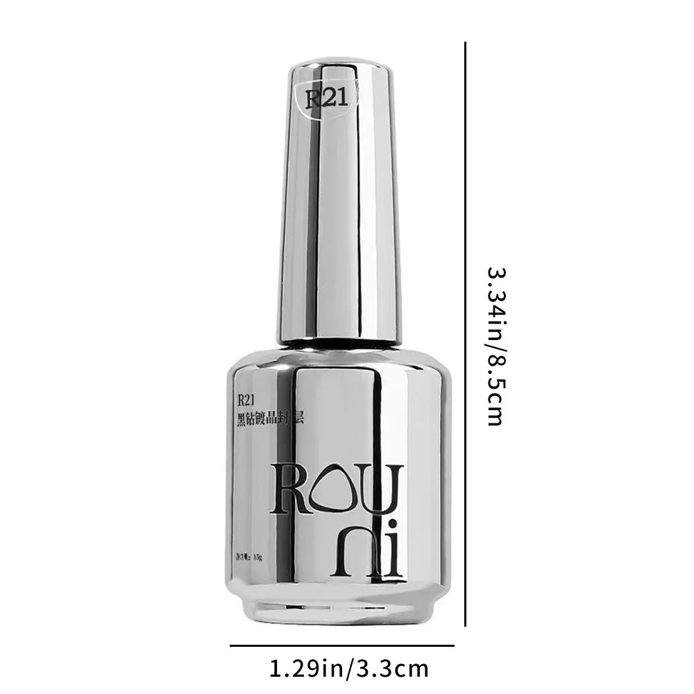 Functional Gel Nail Art Set Primer and Nail Art Crystal Coating Topcoat Matte UV Soaked Gel Nail Polish for Nail Art Design Tool