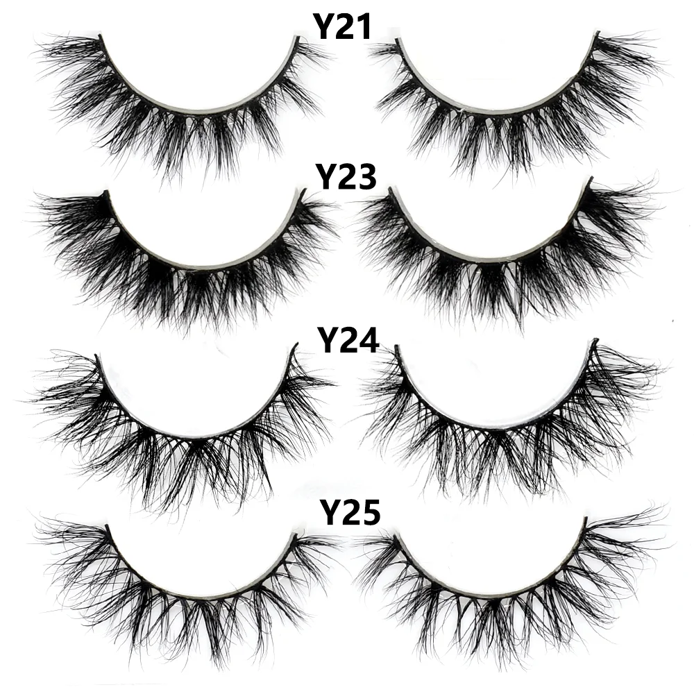 Half Lashes Short Mink Eyelashes Fluffy Soft False Eyelashes Wispy Cross Strip Eye Lashes Natural Mink Eyelash Extension Makeup