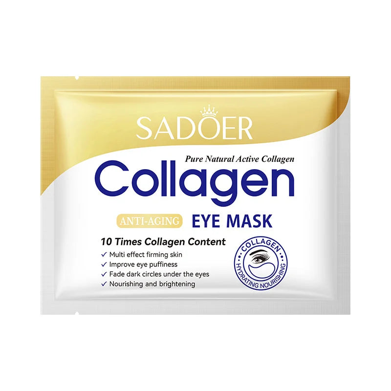 Collagen Eye Mask Firming Lifting Eye Patches Anti Dark Circles Eye Bags Fade Fine Lines Hyaluronic Acid Moisturizing Skin Care