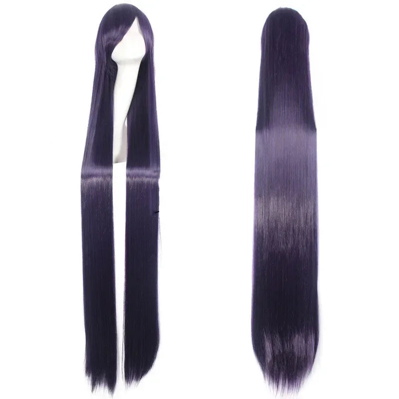 100cm Colourful Wig Long Staight Cosplay Anime Costume Party Wigs Synthetic Heat Resistant Wig