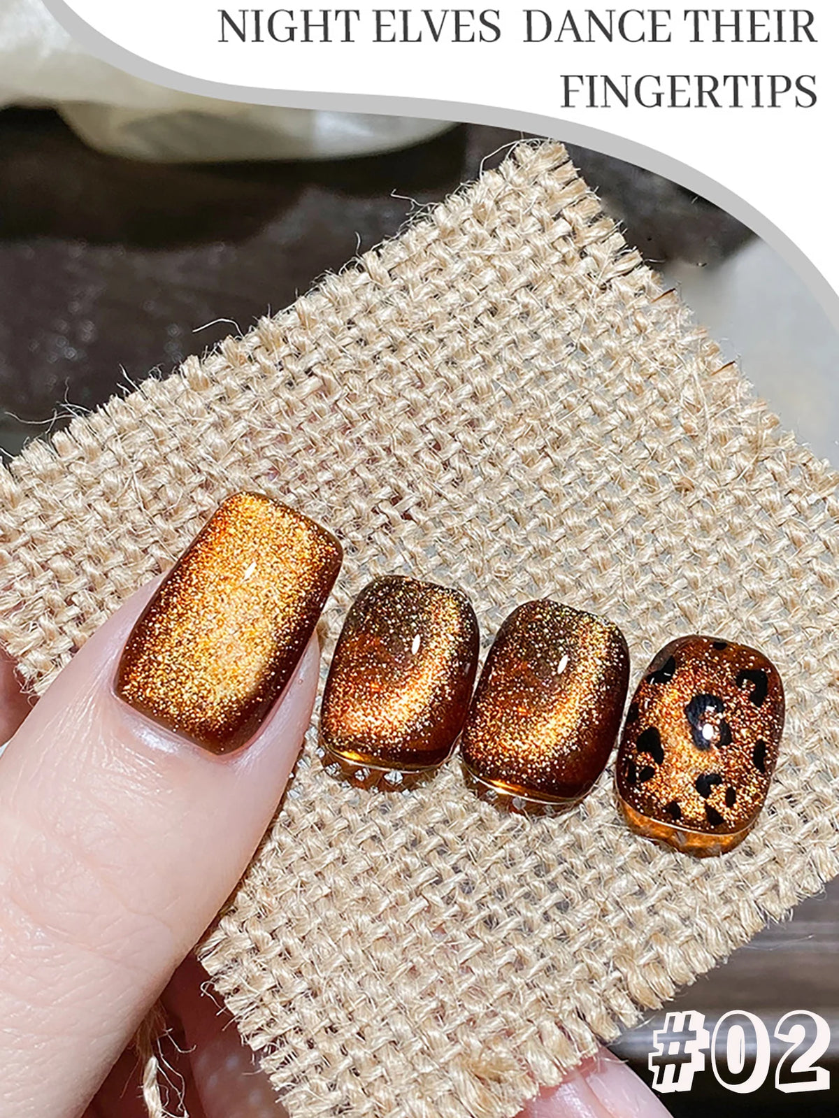 1-12pcs WS Autumn Winter Nails Golden Red Cat Eye Gel Nail Polish Whitening Popular Dopamine Nail Shop Nail Art Nail Supplies