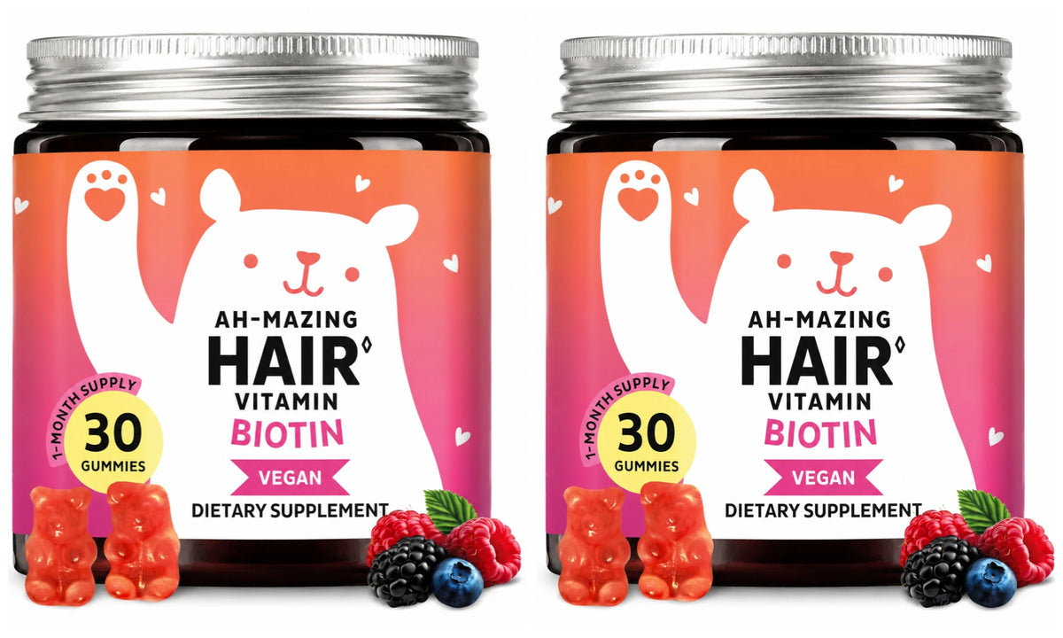 Biotin Gummies 5000 Mcg Hair Skin Nails Support Vegan Beauty Vitamins 30 Gummies Daily Wellness Supplement