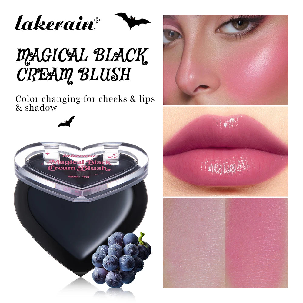 Halloween Gothic Makeup Kit High Saturated Color Long-Lasting Easy Off Safe Formula Blush Lip Crayon Mascara for Daily & Party