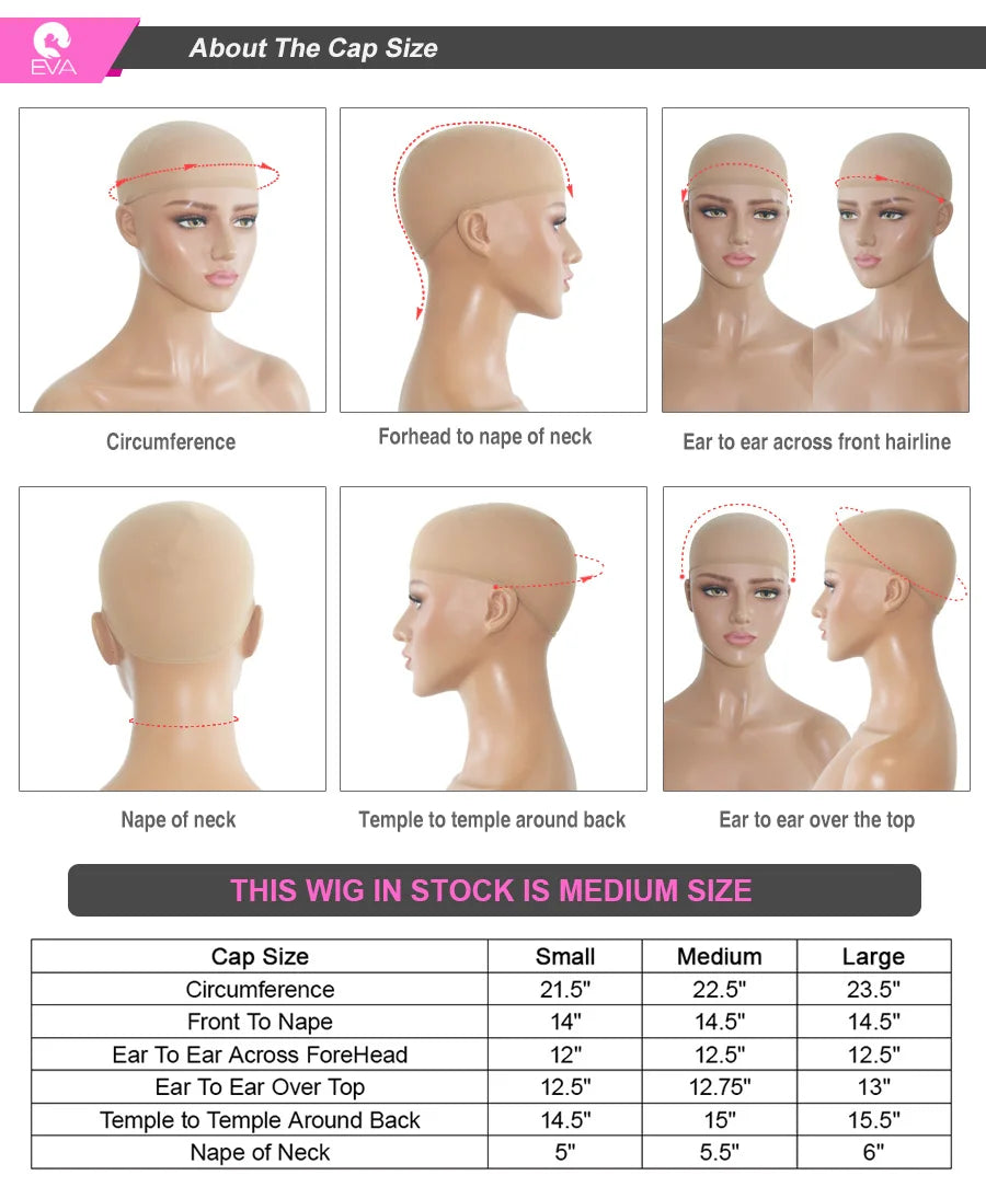 Eva 13x6 HD Lace Full Frontal Wig Silky Straight 180% Pre Plucked HD Lace Wig Invisible HD Lace Melt Skins Glueless Closure Wig