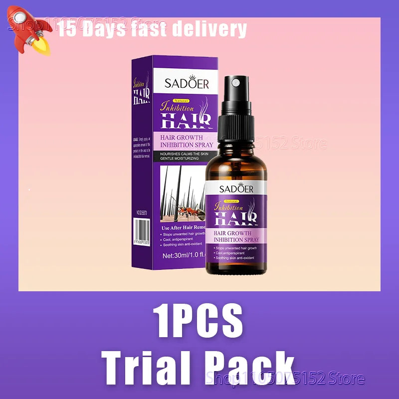 Hair Inhibition Serum Spray Painless Permanent Depilatory Cream Slow Hair Regrowth Full Body Private Parts Silky Skin Care
