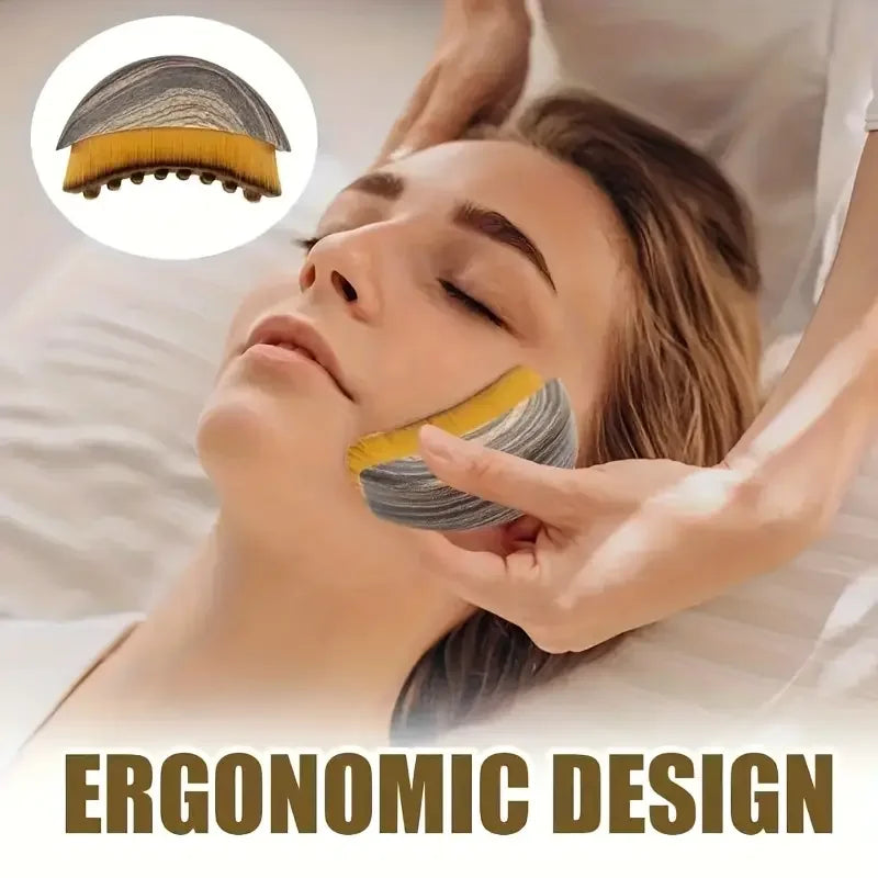 Contour Face Brushes 1Pc Lymphatic Drainage Massager Facial Massager Face Chin Skin Sculpting Tool for Face Ergonomically Makeup