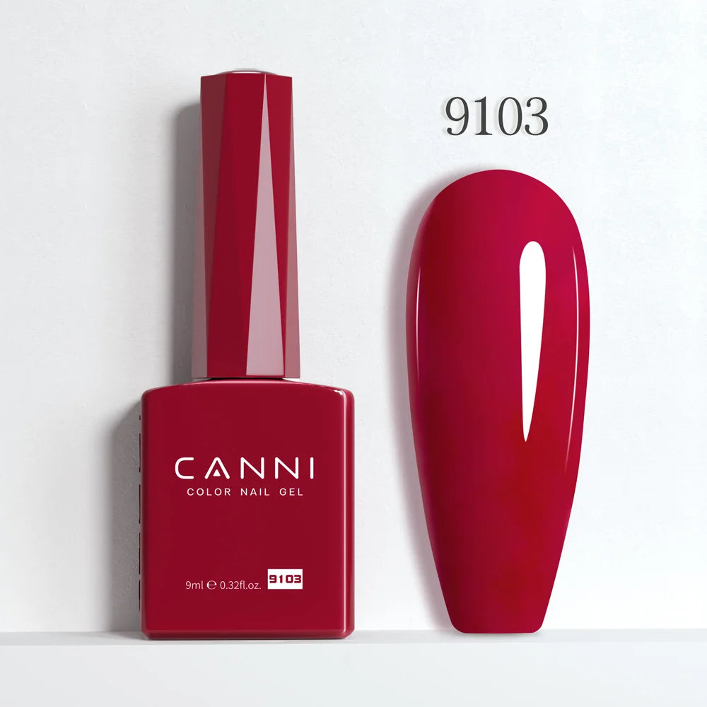 CC5 CANNI Nail Gel Polish HEMA FREE Christmas Red Winter Color Nail Gel Polish New Year Gel Design Soak Off UV LED Varnish 9ml
