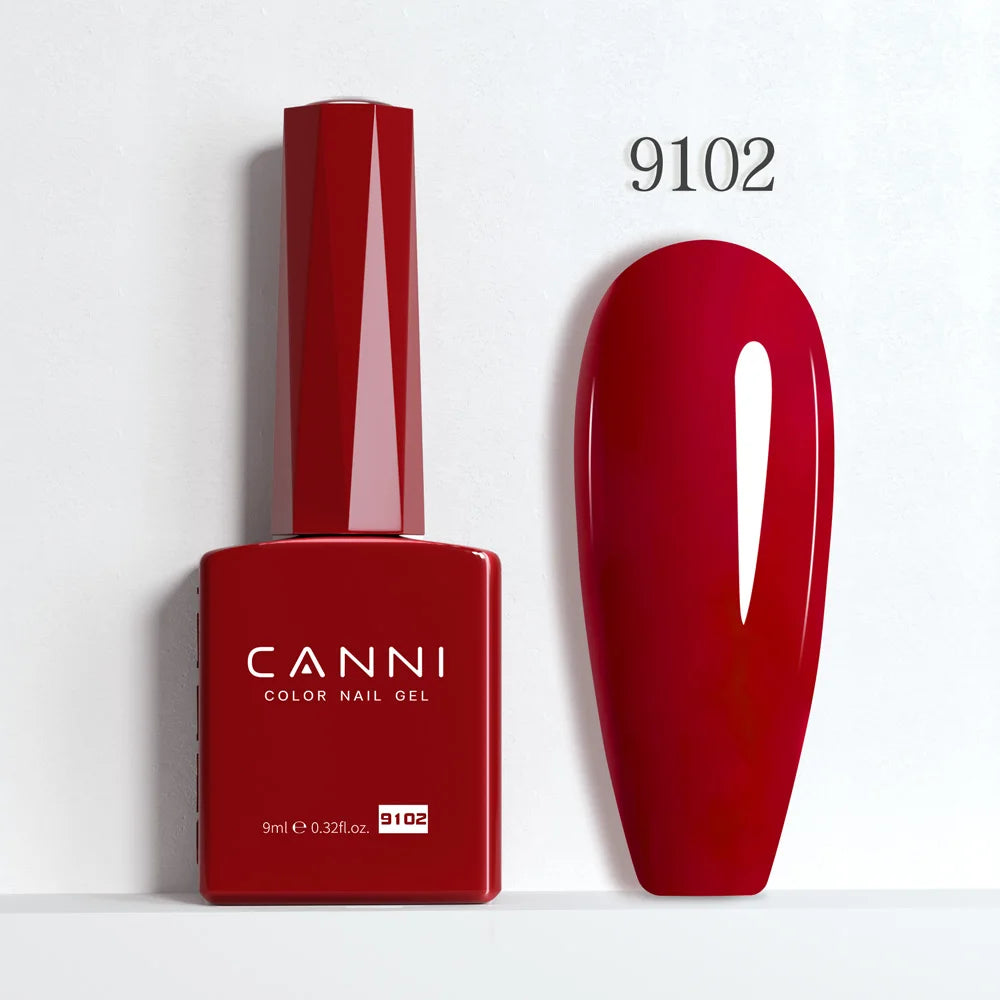 CC5 CANNI Nail Gel Polish HEMA FREE Christmas Red Winter Color Nail Gel Polish New Year Gel Design Soak Off UV LED Varnish 9ml
