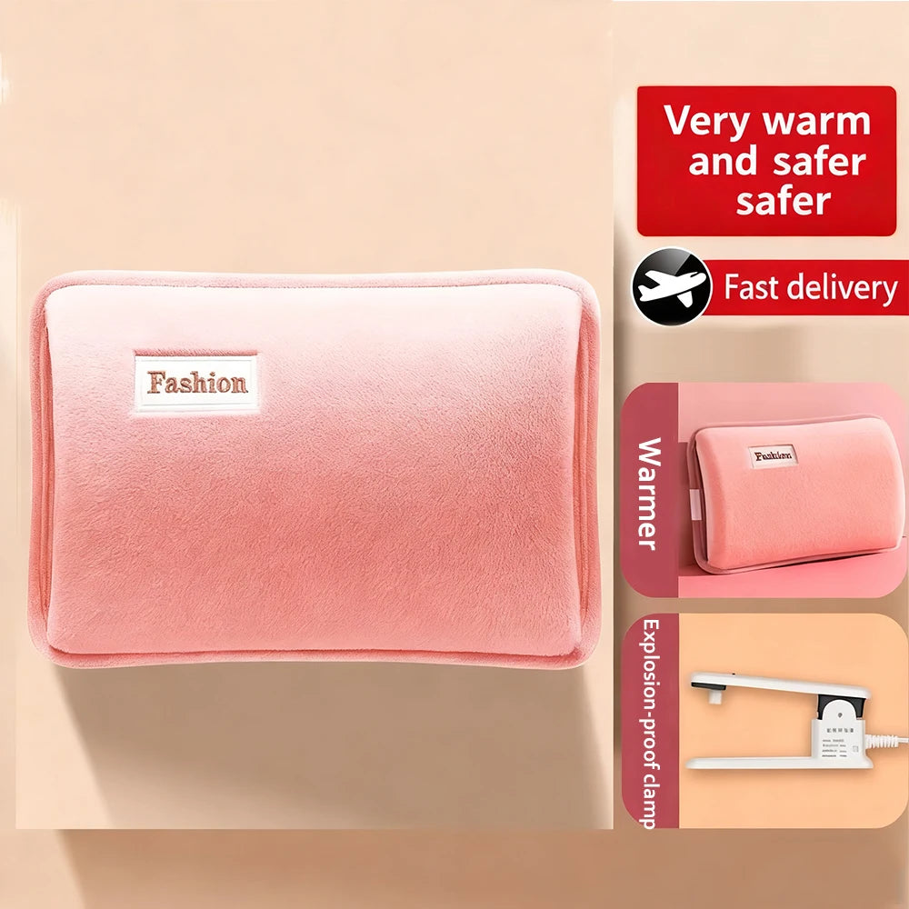 Rechargeable Hot Water Bag Electric Heat Water Pocket Hand Warmer Hot Water Bottle Heater Bag For Winter Explosion-Proof