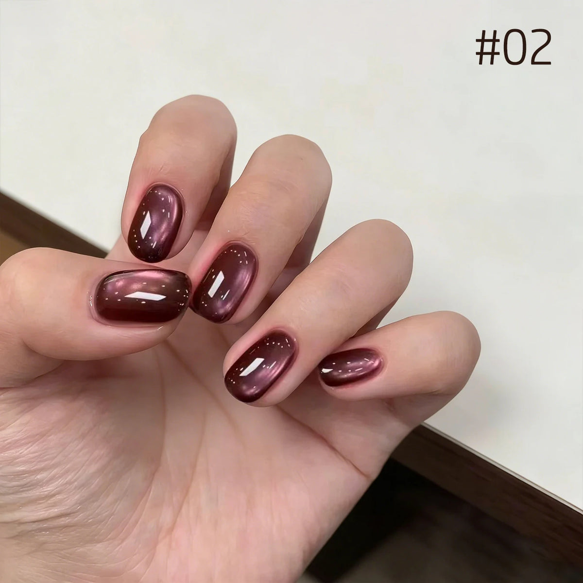10ML 1-10pcs Christmas Red Nails Gold Black Nails Fiery 10-Color Glass Bead Cat Eye Gel Nail Polish Fine Powder Super Shimmering