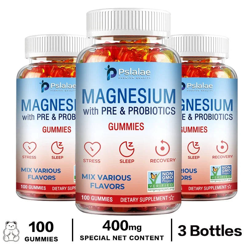 Magnesium Citrate Gummies - Supports Sleep, Heart Health, Bones and Muscles, Relaxation & Digestion