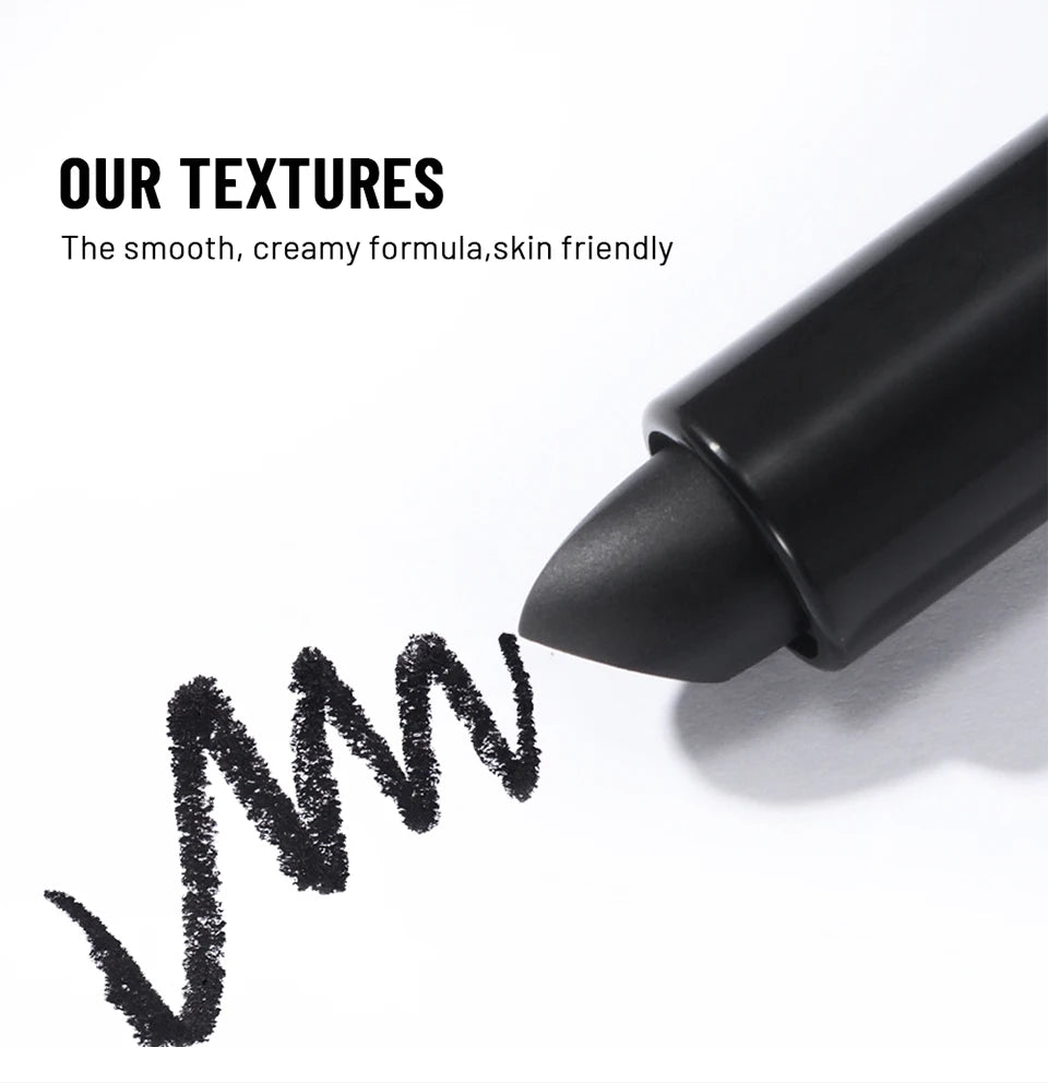 Black Eye Face Body Paint Stick Cream Eyeblack Tube Black Body Painting Sticks for Halloween Cosplay Joker Makeup