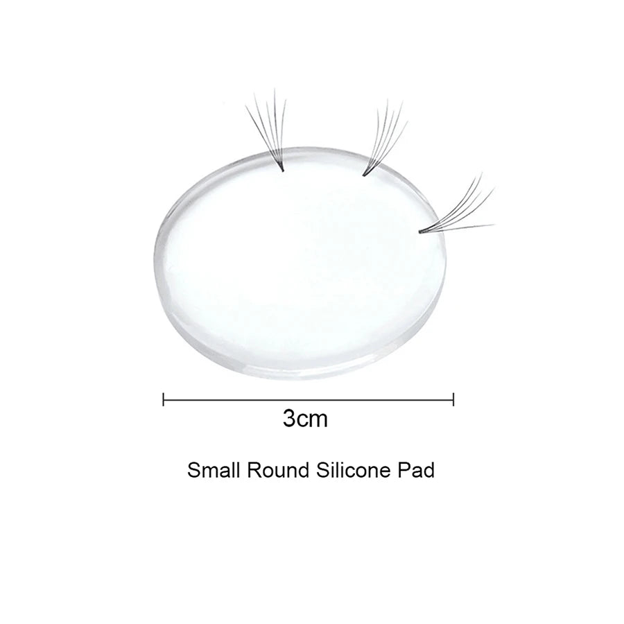 Eyelash Extension Forehead Sticker Silicone Pad Pink Clear Gel Pad Graft Lashes Tray Stand Pallet Pad Holder Makeup Tools