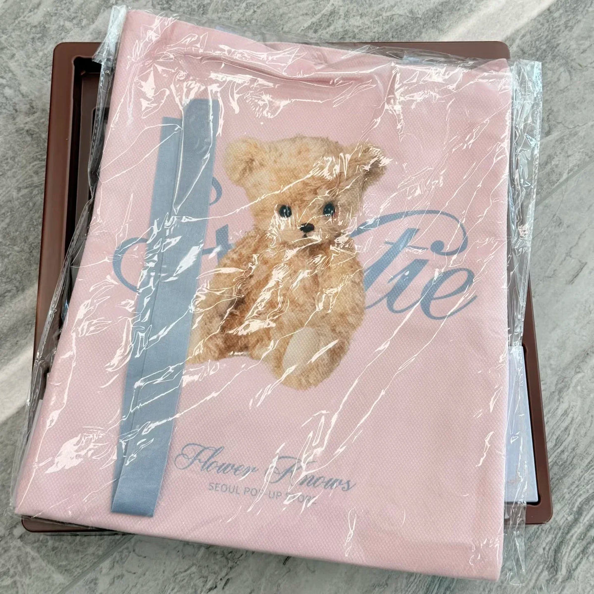 Flower Knows Pop Up Store Limited Edition Sweetie Bear Eyeshadow Blush Lip Jelly and Mirror Cute Xmas Makeup Gift Set for Girls