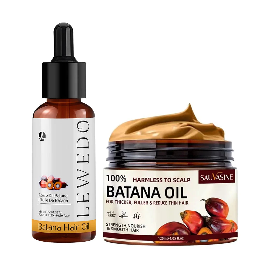 100% Natural Batana Oil Batana Butter Hair Mask Treatment Deep Conditioner for Dry Damaged Hair and Growth Nourishing & Smooth