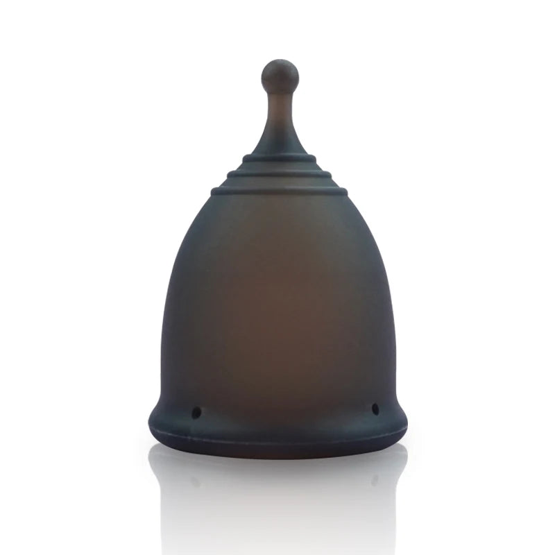 Feminy Menstrual Cup L - Medical Grade Silicone Soft Vaginal Tampon for Women Period Cup Certified Safe for Female Hygiene
